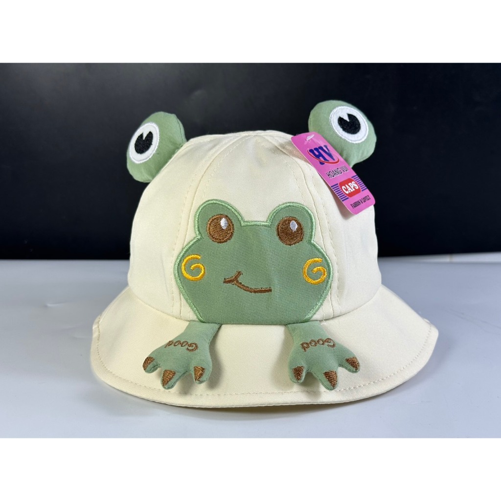 Mũ ếch trẻ em cute có dây dành cho bé 2 - 5 tuổi M188