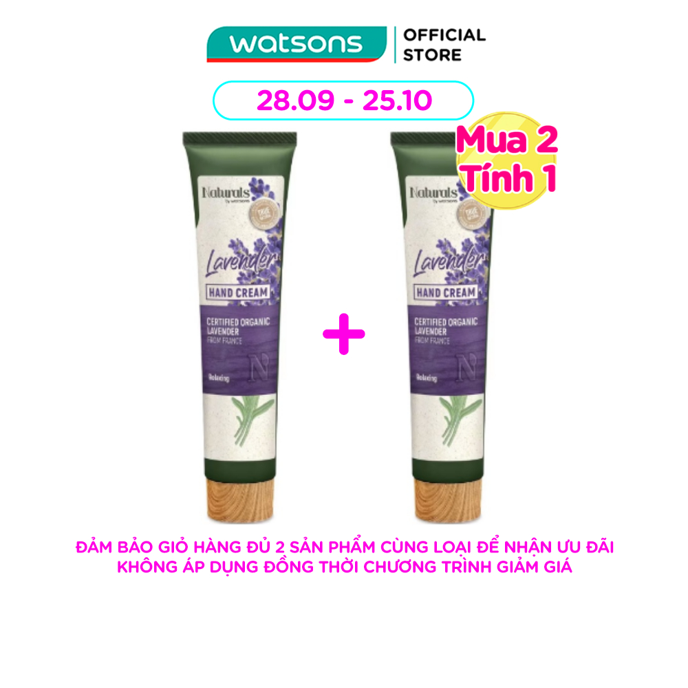 Kem Dưỡng Tay Naturals By Watsons Hương Lavender True Natural Lavender Hand Cream 30ml