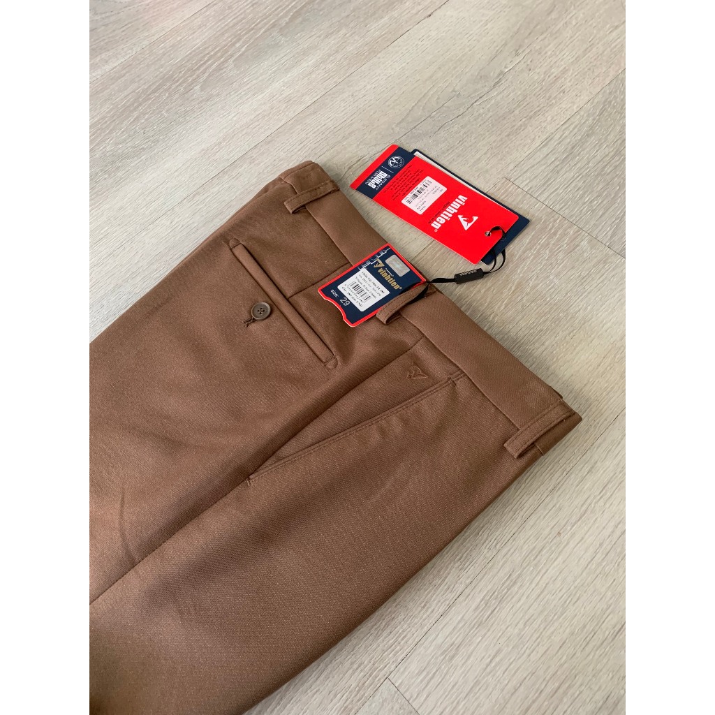 Quần Tây Nam Dáng Slimfit Vĩnh Tiến Màu Bò C078 19.3