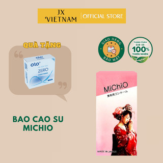 Bao cao su gân mỏng Michio [CHÍNH HÃNG 100%]  ,Nhật Bản ,Hộp 12C - cần chi phải canh ngày-lai rai cày suốt tháng
