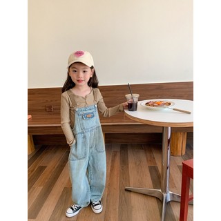 Yếm Jeans Quần suông Bé Gái