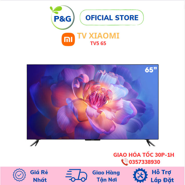 Tivi Xiaomi TV5 65 inch 4K siêu mỏng, màn hình HD siêu nét