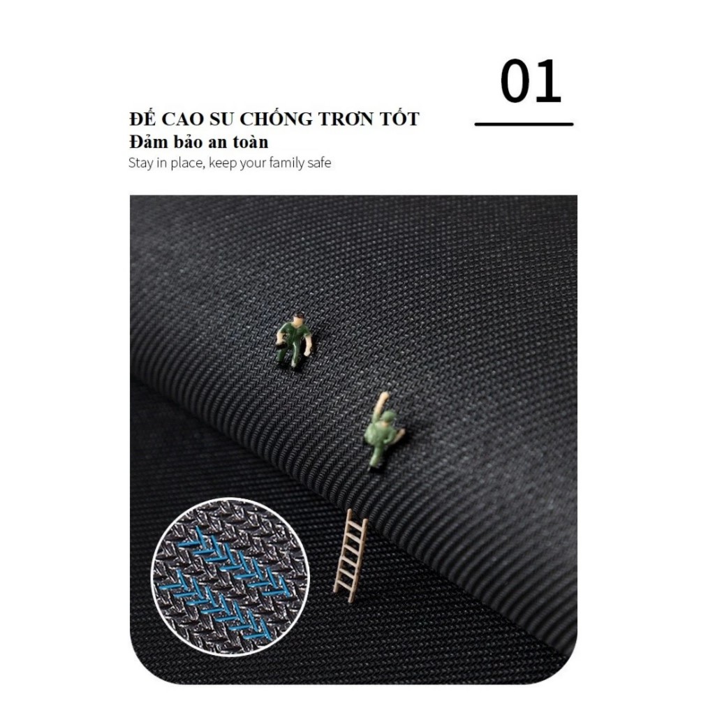 Thảm chùi chân chất liệu bùn tảo thấm hút nước, hoạ tiết NHƯ Ý CÁT TƯỜNG, phong cách Bắc Âu