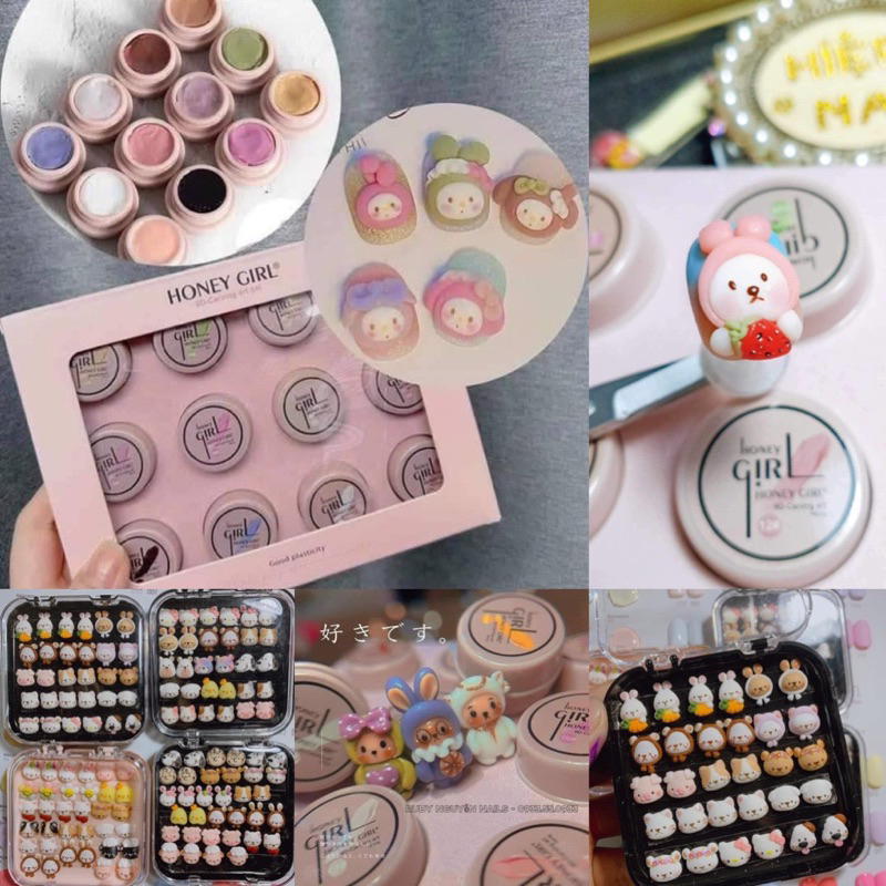 Set Gel Nặn 12ô ,Nặn Hoa Ko Cần Lưu Huỳnh💅💅💅