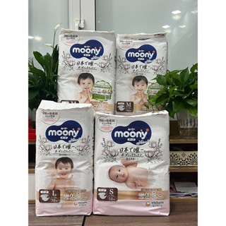 Moony Natural Nội Địa Nhật Tả - Bỉm Dán - Quần size NB63 S58 M48 L36 XL32