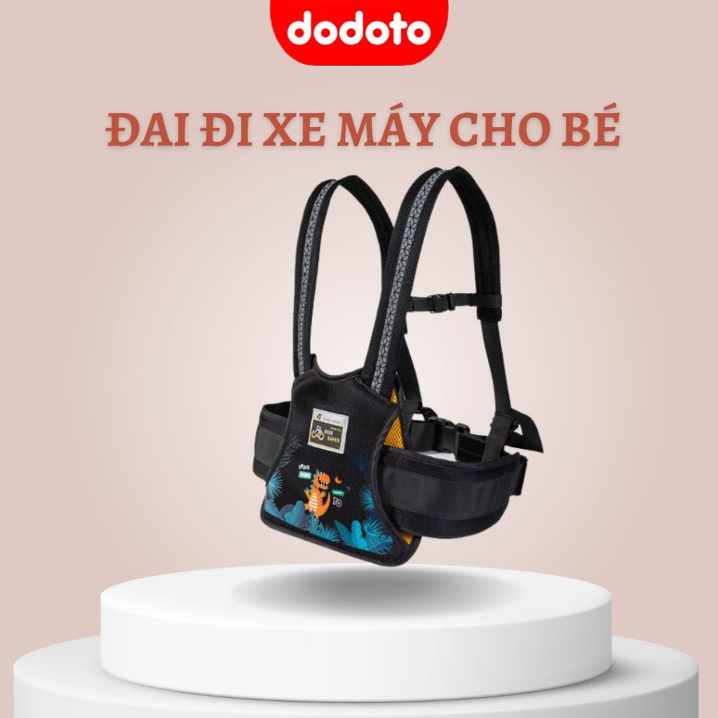 Đai đi xe máy cho bé từ 3 tuổi và người lớn Dodoto, đeo vai, thắt lưng, đai giữ bé ngồi xe máy cao cấp BT