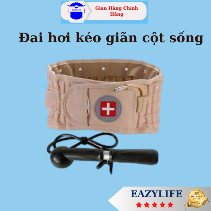 Đai hơi kéo giãn cột sống, xoá bỏ đau thắt lưng, hạn chế quá trình thoát vị đĩa đệm