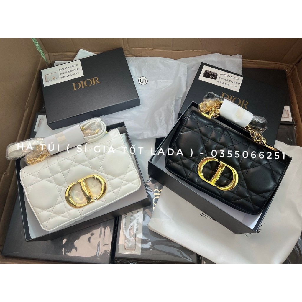 Túi đeo vai Đi ô CD trần ô dày dặn chuẩn đẹp