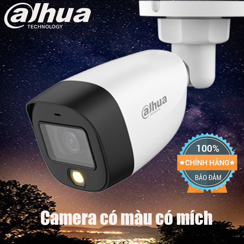 camera analog dahua DH-HAC-HFW1239CP-IL-A có màu mích ,tiêu chuẩn chống nước IP67 , bảo hành 24 tháng