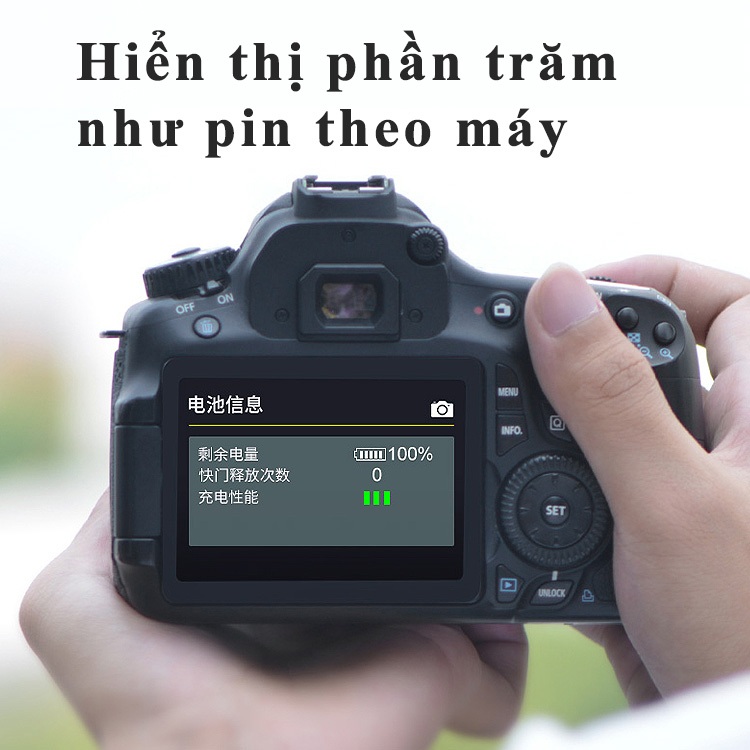 Canon LP-E10 | Pin và Dock sạc máy ảnh Canon EOS 4000D 3000D 1000D 1300D Rebel T100 T7 T6 T5 T3 Canon LP-E10 LPE10 E10