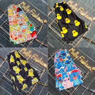 Quần Short hoạt hình Unisex BST 02 ❤️ Quần đùi nam nữ mặc nhà Freesize 38-65kg Molly Store