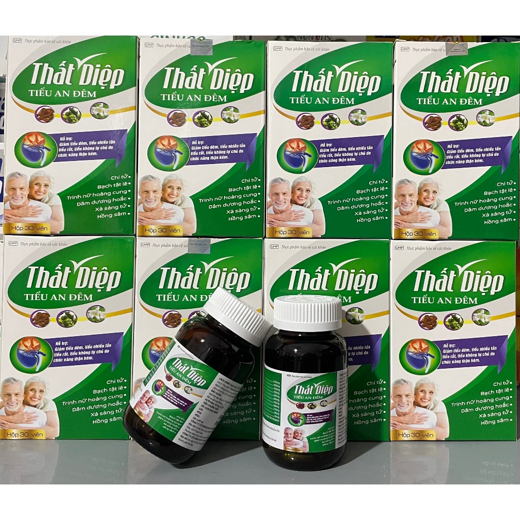 VIÊN UỔNG HỖ TRỢ GIẢM TIỂU ĐÊM - THẤT DIỆP TIỂU AN ĐÊM. GIẢM TIỂU NHIỀU LẦN DO CHỨC NĂNG THẬN KÉM