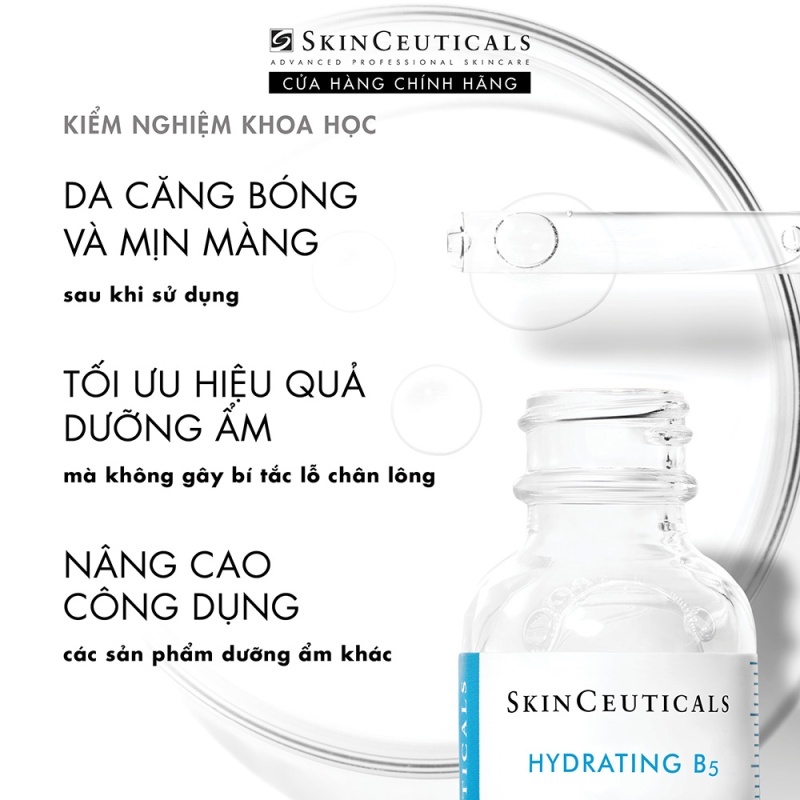 Skinceuticals Hydrating B5 giúp cấp ẩm và hỗ trợ quá trình tái tạo da