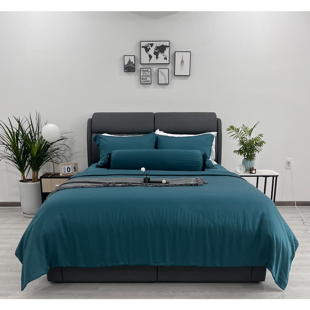 Vỏ mền MÁT LẠNH 100% Tencel NIN Florence Premium nhiều màu 2m2x2m3 lụa 80S, vỏ chăn 2 mặt trơn | Blanket duvet cover