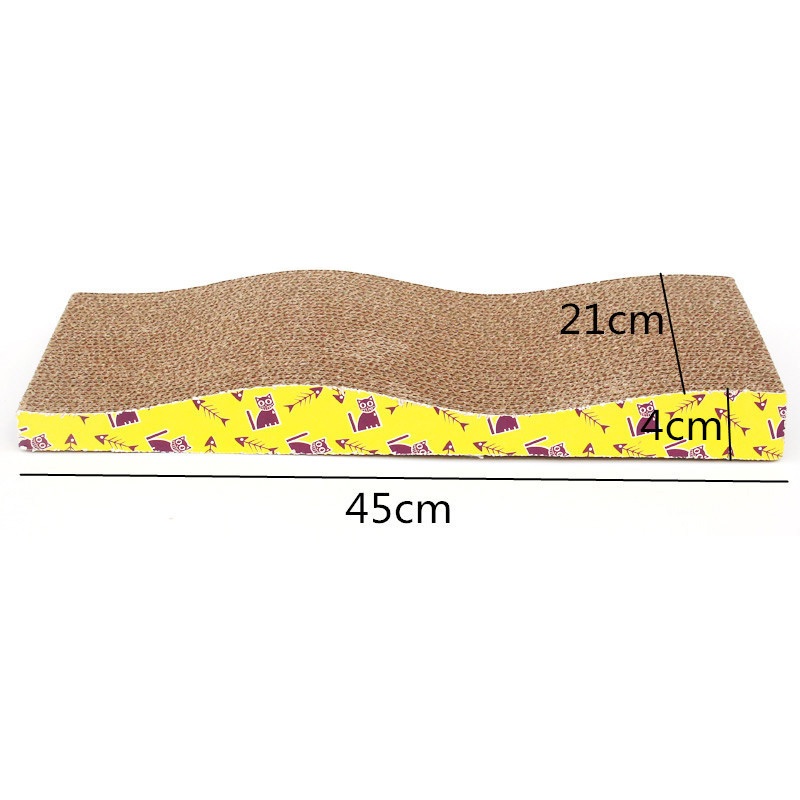 Bàn Cào Móng Carton Hình Chữ Nhật Cho Mèo BC0422 - TẶNG KÈM CATNIP BẠC HÀ - MIAOCAT