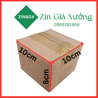 Hộp carton, thùng carton 10x10x8 hộp đóng hàng, hộp cod