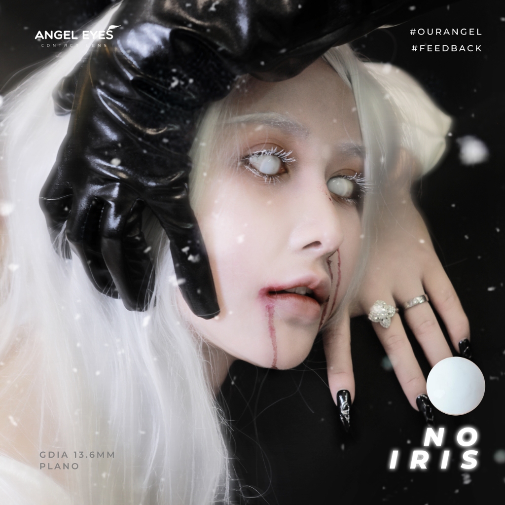 Lens Cosplay thương hiệu Angel Eyes nhiều mẫu hóa trang Đỏ, Trắng, Mù