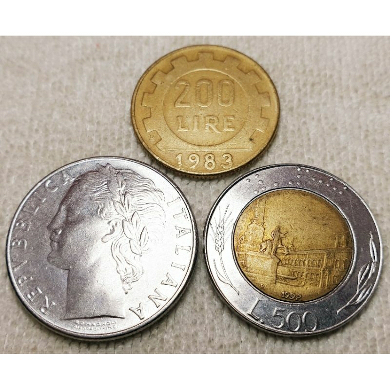 Đồng xu Italia - Ý xưa Sưu Tầm May Mắn
