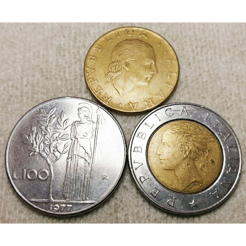 Đồng xu Italia - Ý xưa Sưu Tầm May Mắn