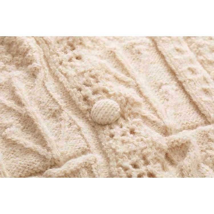 Áo len cổ lá Vân.melo màu hồng dễ thương, bánh bèo cute