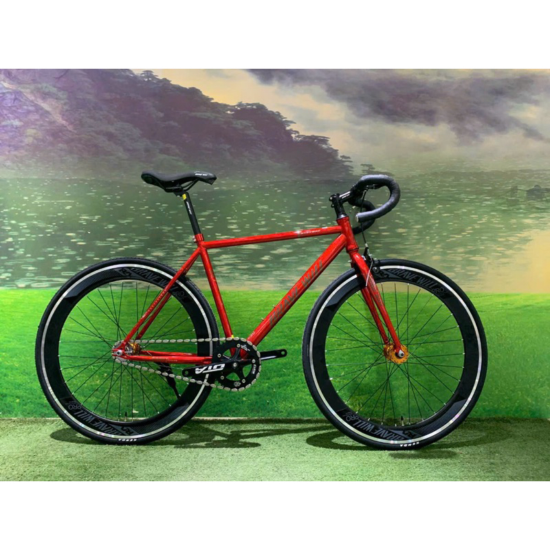 Xe đạp Fix Gear BraveWill X1  tay cong bánh 700cc năm 2023