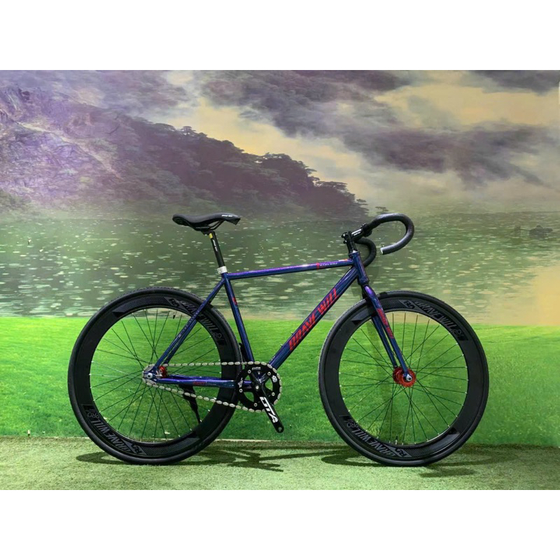 Xe đạp Fix Gear BraveWill X1  tay cong bánh 700cc năm 2023
