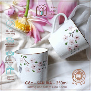 Cốc sứ men tuyết, men lam phong cách Nhật, uống nước, trà, pha cafe, làm quà tặng Nhà của Nâu
