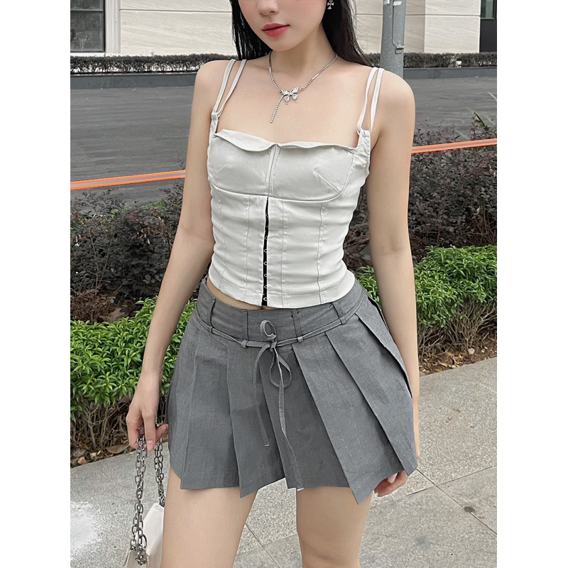 Bvilys| Caily Top Áo corset có khoá kéo bên sườn