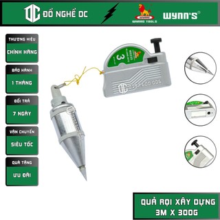 Quả dọi từ, quả rọi xây dựng, lập lòn cân bằng 3m x 300g w0235 wynn's hợp kim thép cứng cáp, dùng để đo đạc xây dựng