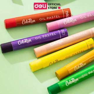 Bút Sáp Màu Dầu Học Sinh Deli - 12/18 Màu Siêu Mịn An Toàn Đậm Đều - Tô Màu Vẽ Tranh Trẻ Em Họa Sĩ Chuyên Nghiệp Sơn Dầu