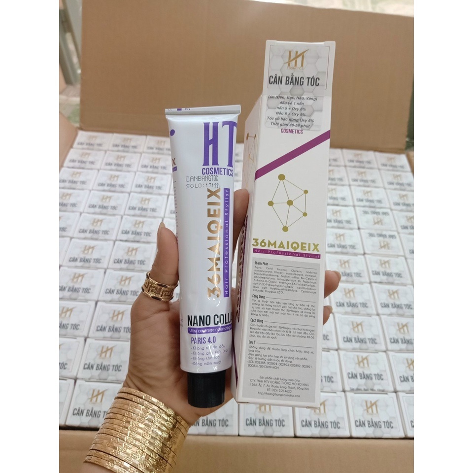 Thuốc nhuộm HT 36 MAIQEIX , Không rát da đầu , Không gây khô tóc , 100ml.