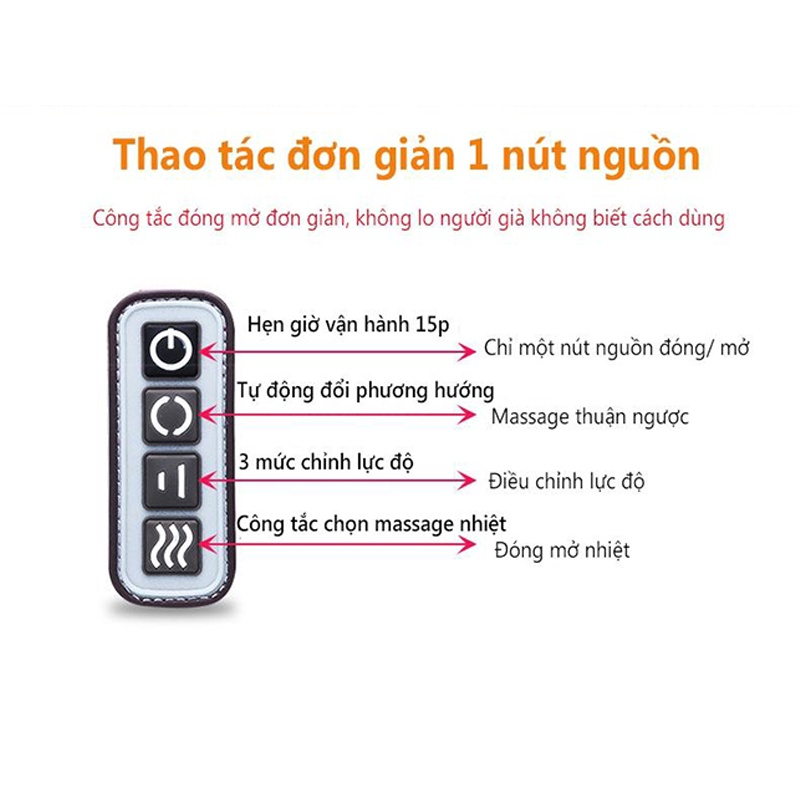 Máy massage chân bấm huyệt DELADEP bản cao cấp máy mát xa xoa bóp bàn chân dành cho người già dân văn phòng MSC01