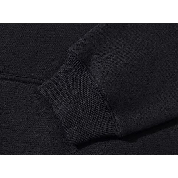 Áo hoodie Dessuu nỉ lót bông dày thêu hình thỏ ở ngực