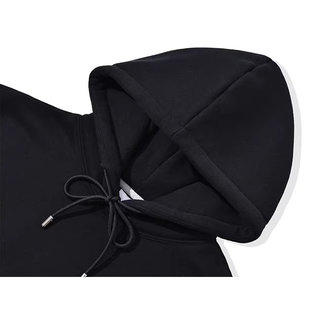 Áo hoodie Dessuu nỉ lót bông dày thêu hình thỏ ở ngực