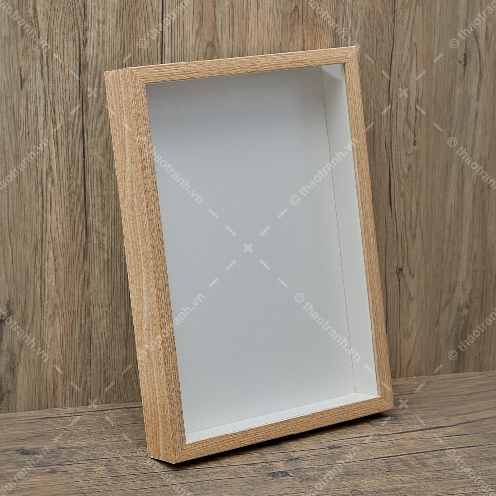 Khung hộp 3D sâu lòng 5cm - làm tranh hoa handmade, tranh tiêu bản trưng bày.