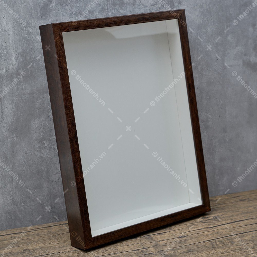 Khung hộp 3D sâu lòng 5cm - làm tranh hoa handmade, tranh tiêu bản trưng bày.