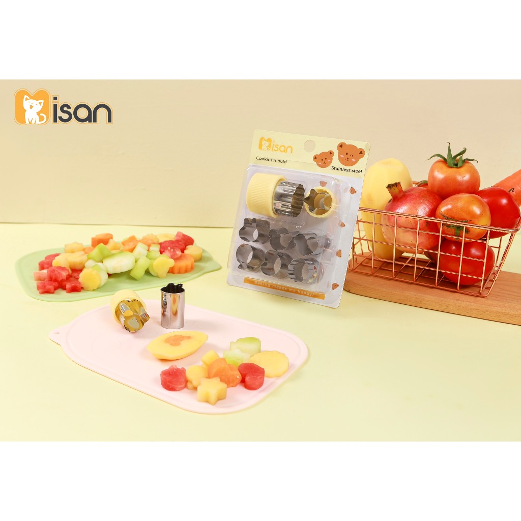 Khuôn nhấn tạo hình rau củ 8 chi tiết Missan