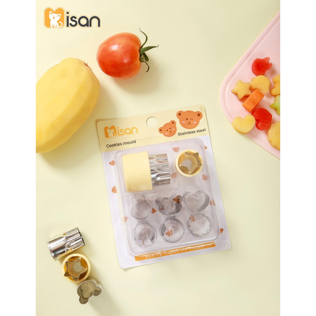 Khuôn nhấn tạo hình rau củ 8 chi tiết Missan
