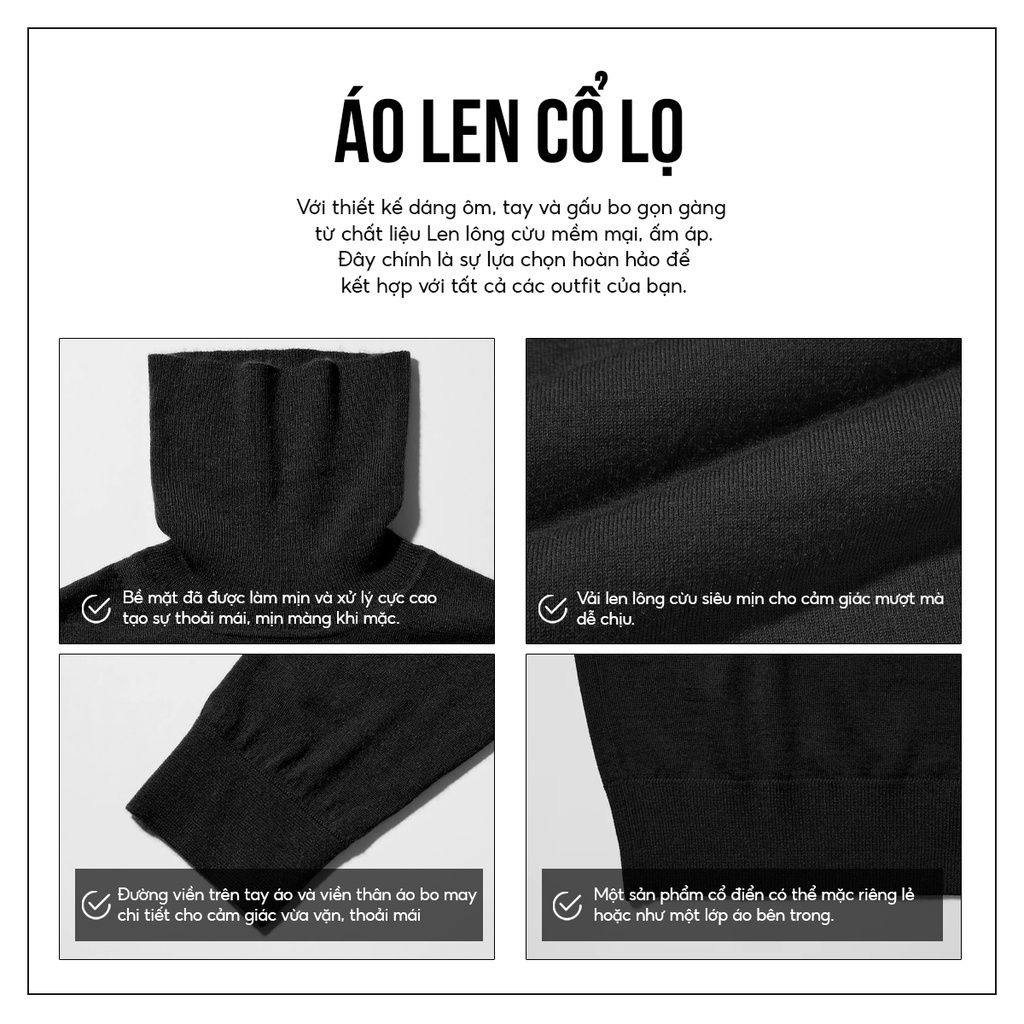 Áo len nam cổ lọ dài tay 98WEAR , Áo len cao cổ vặn thừng nhỏ phong cách Ulzzang hàn quốc