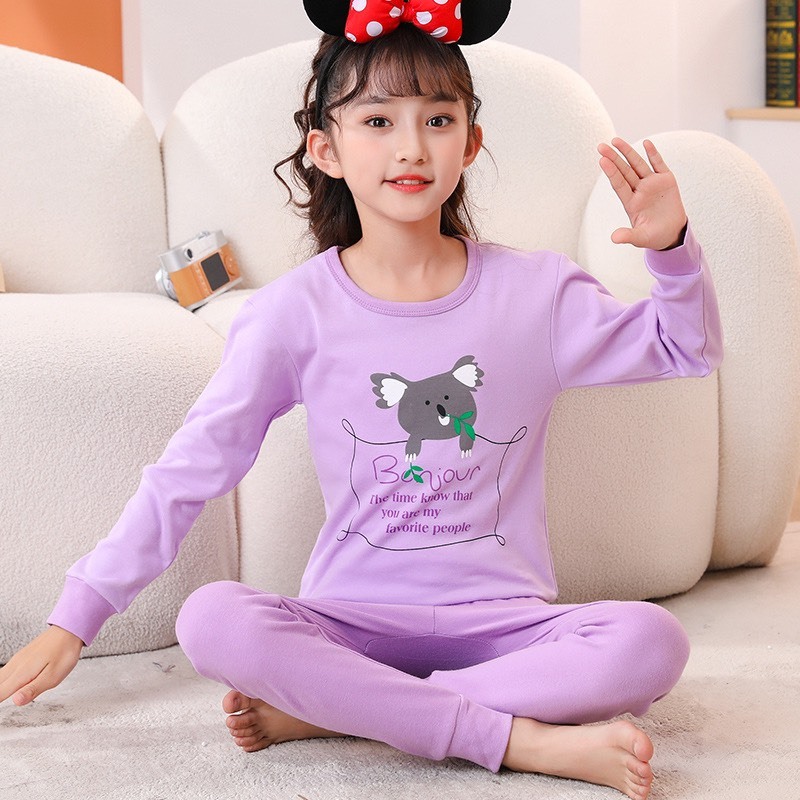 Bộ thu đông bé gái BUBY KID FASHION bnn132 chất liệu cotton dày dặn, mềm mại