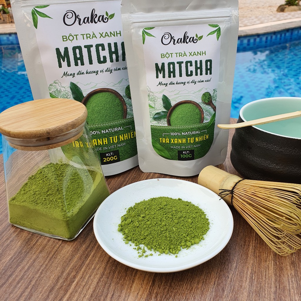 Bột Matcha Trà Xanh Oraka - công nghệ Nhật Bản sản xuất tại Thái Nguyên