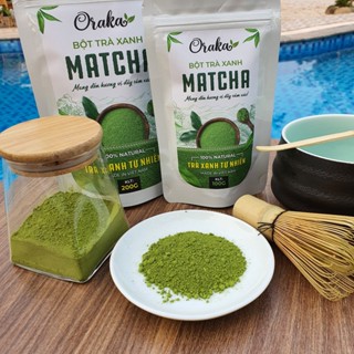 Bột matcha trà xanh Oraka nguyên chất 100% công nghệ Nhật Bản sản xuất tại Thái Nguyên