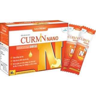 Hỗn dịch dạ dày Curmin Nano Bình Vị Gel Zero - 30 gói x 10ml - dùng được cho người tiểu đường