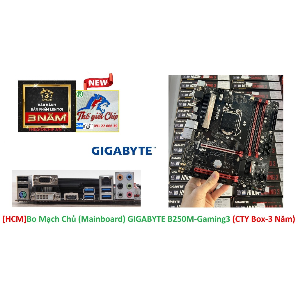 Bo Mạch Chủ  GIGABYTE B250M-Gaming3
