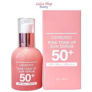 Tinh Chất Dưỡng Trắng Da Chống Nắng LovelyCC Pink Tone Up Sun Serum SPF50+/PA+++