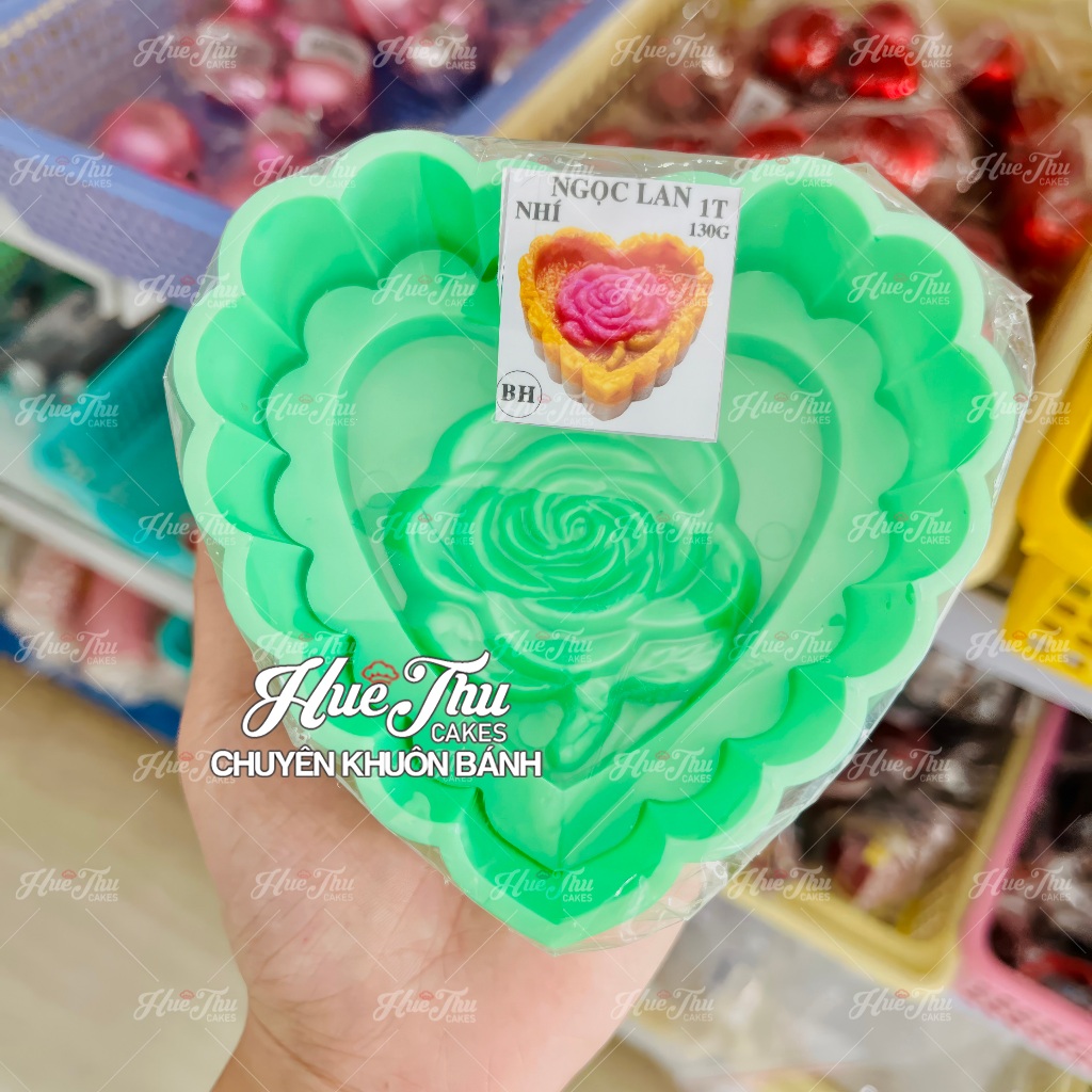 Khuôn xôi hình Trái Tim 10cm cao 5cm - khuôn ép xôi, khuôn nhấn xôi Ngọc Lan