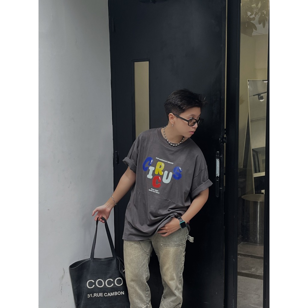 Áo thun unisex oversize Local Brand Circus 100% Cotton - Mã Basic B16