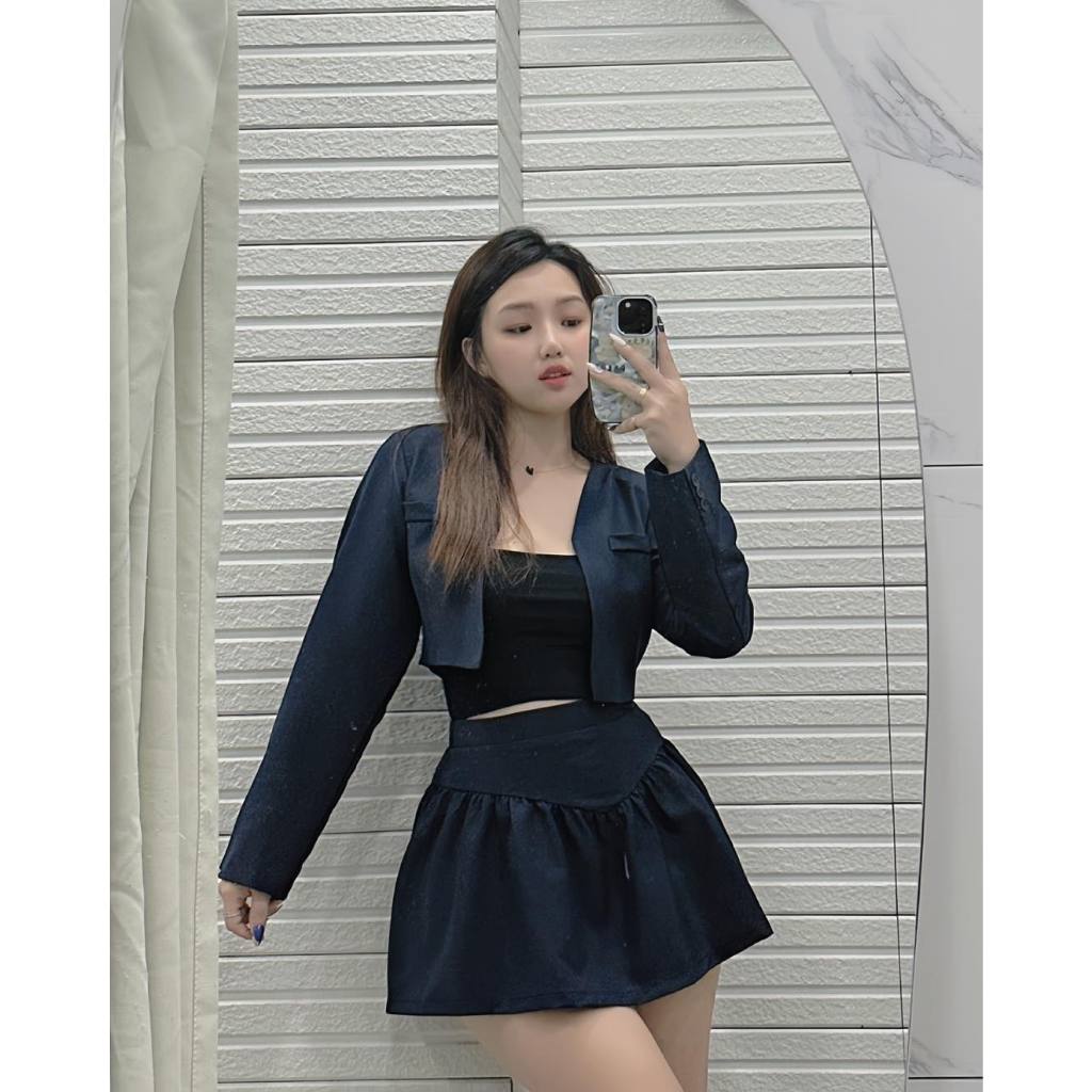 B236 - SET ÁO VEST CROTOP 2 MÓN KHÔNG KÈM BRA