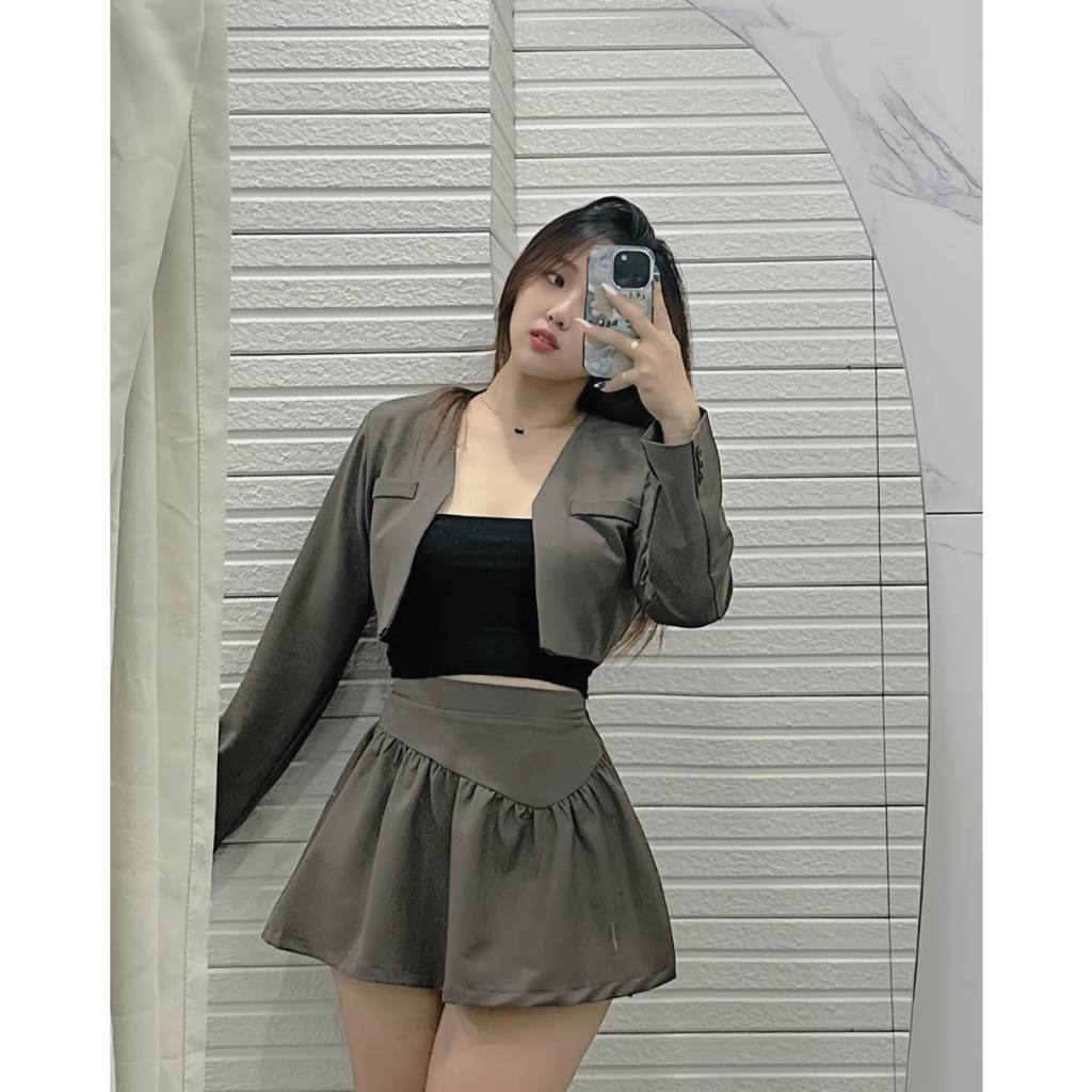 B236 - SET ÁO VEST CROTOP 2 MÓN KHÔNG KÈM BRA