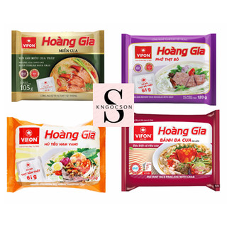 Hoàng gia phở bò, hủ tiếu nam vang, bánh đa cua, miến cua vifon